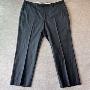 $229 Santorelli Roma Loro‎ Mens 42 Dress Pants Super 110s Flat Front 100% Wool